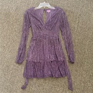 Francesca's Collections Purple Mini Dress